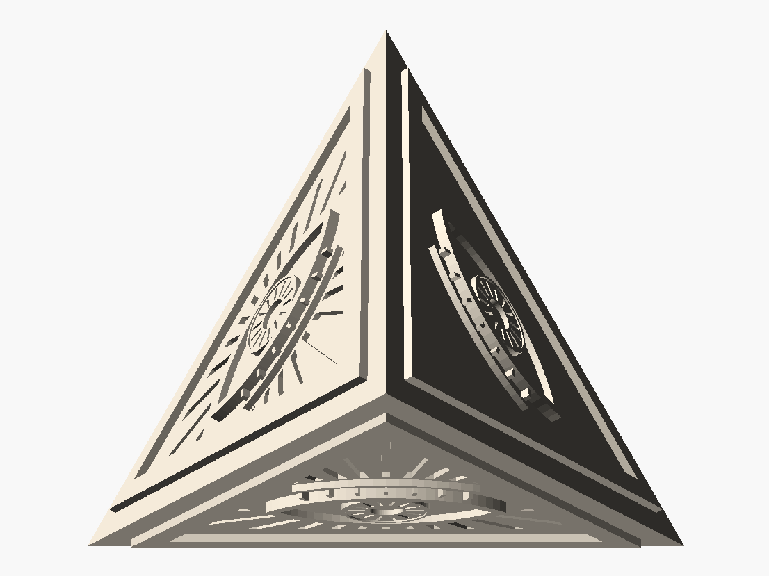 All-seeing eye tetrahedron