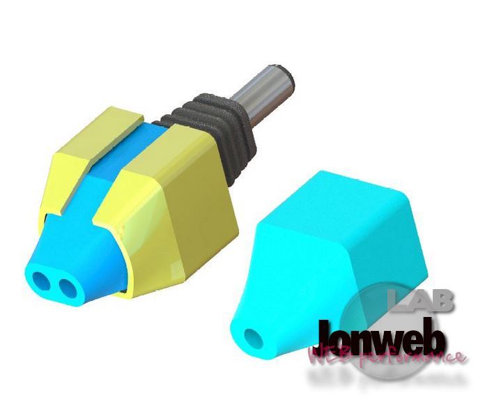 Plug Cover and support for DC screw terminal connector