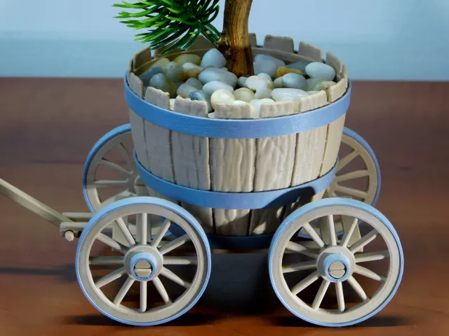 Barrel on a wheelchair