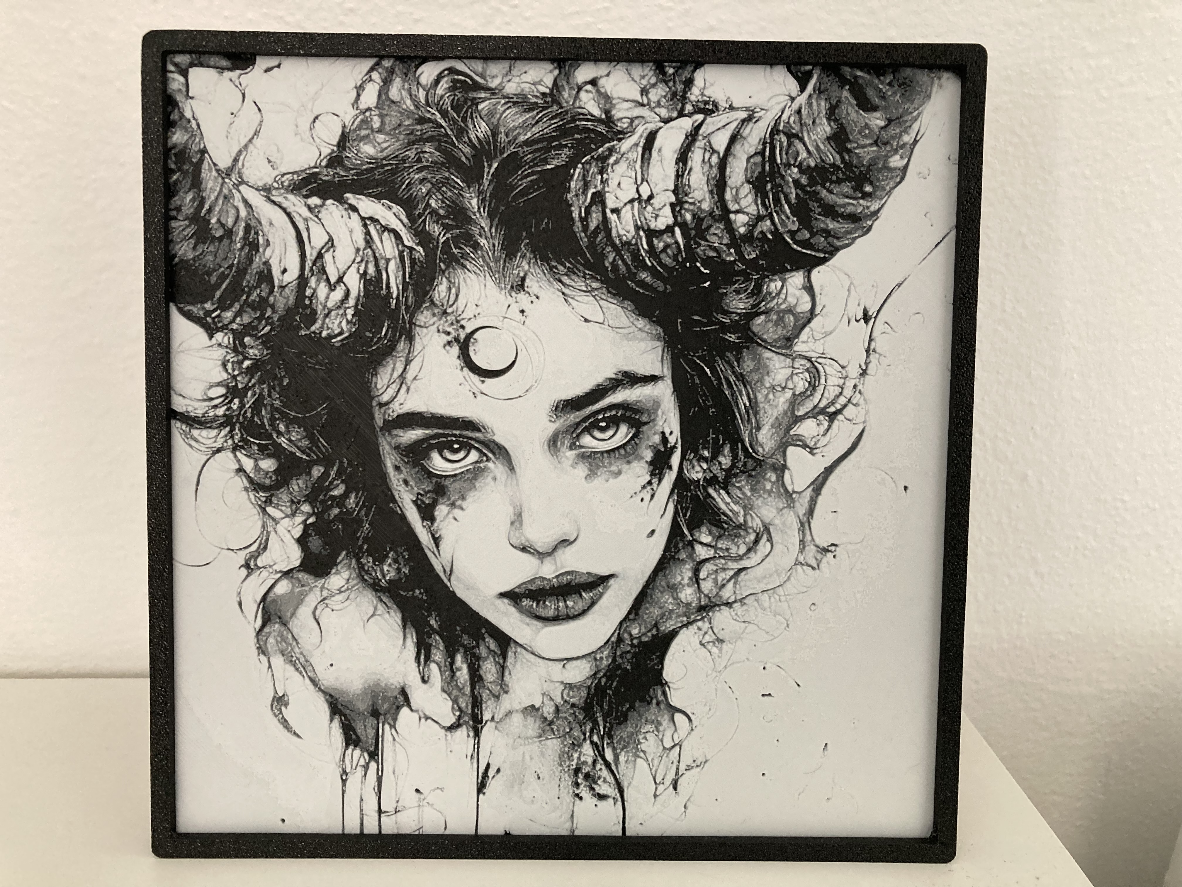 Woman with horns - HueForge