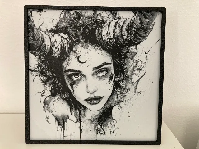 Woman with horns - HueForge