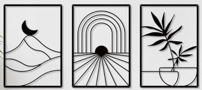 Modern Wall Art [FREE STL + SVG] Easy Print No Supports