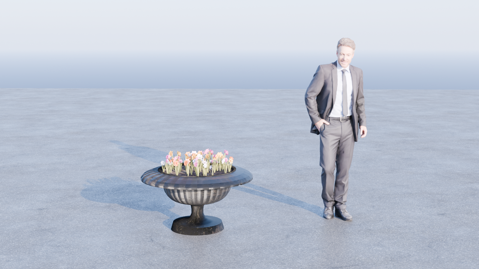 old town flower pot - small