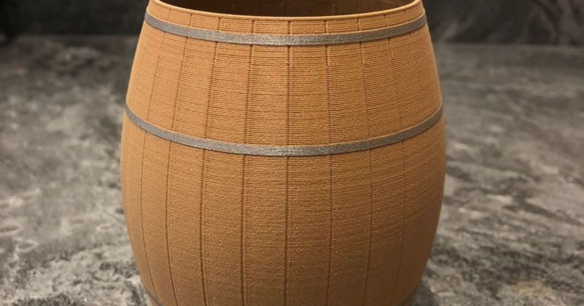 Barrel Pen Cup by PotatoGambit | Download free STL model | Printables.com