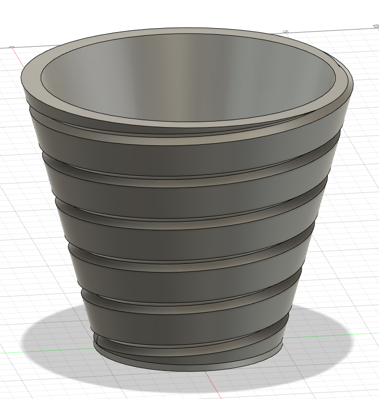 Tornado plant pot