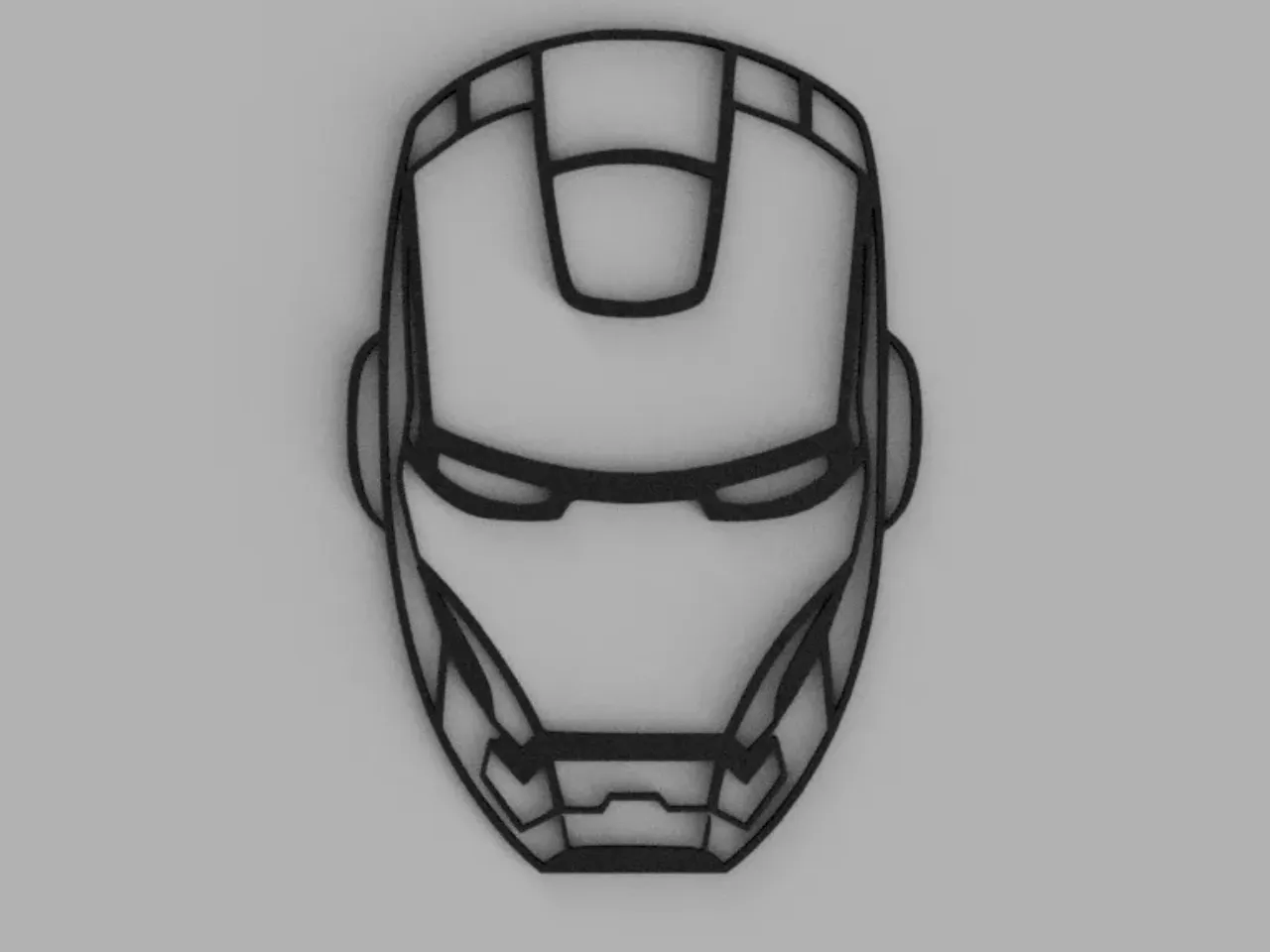 iron man wall picture by weprint 3d download free stl model printables com