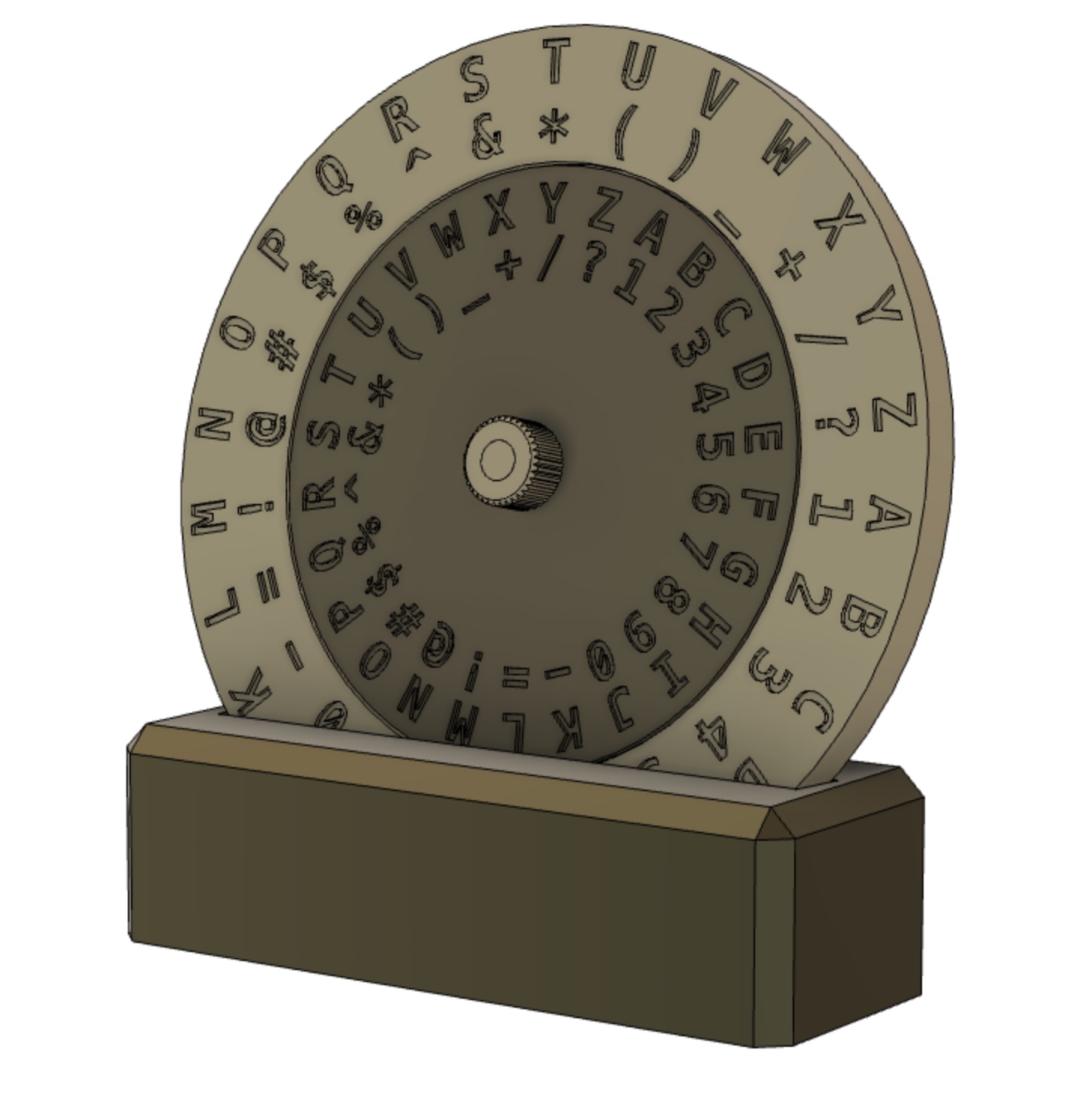 Caesar Shift Cipher Wheel