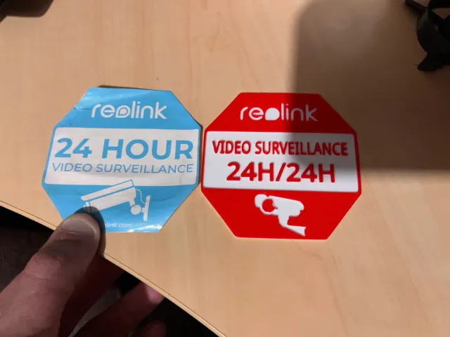 Plaque Reolink Video Surveillance