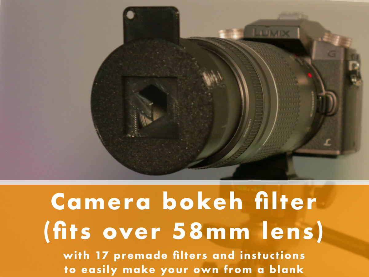 Bokeh lens filter (fits over a 58mm lens)