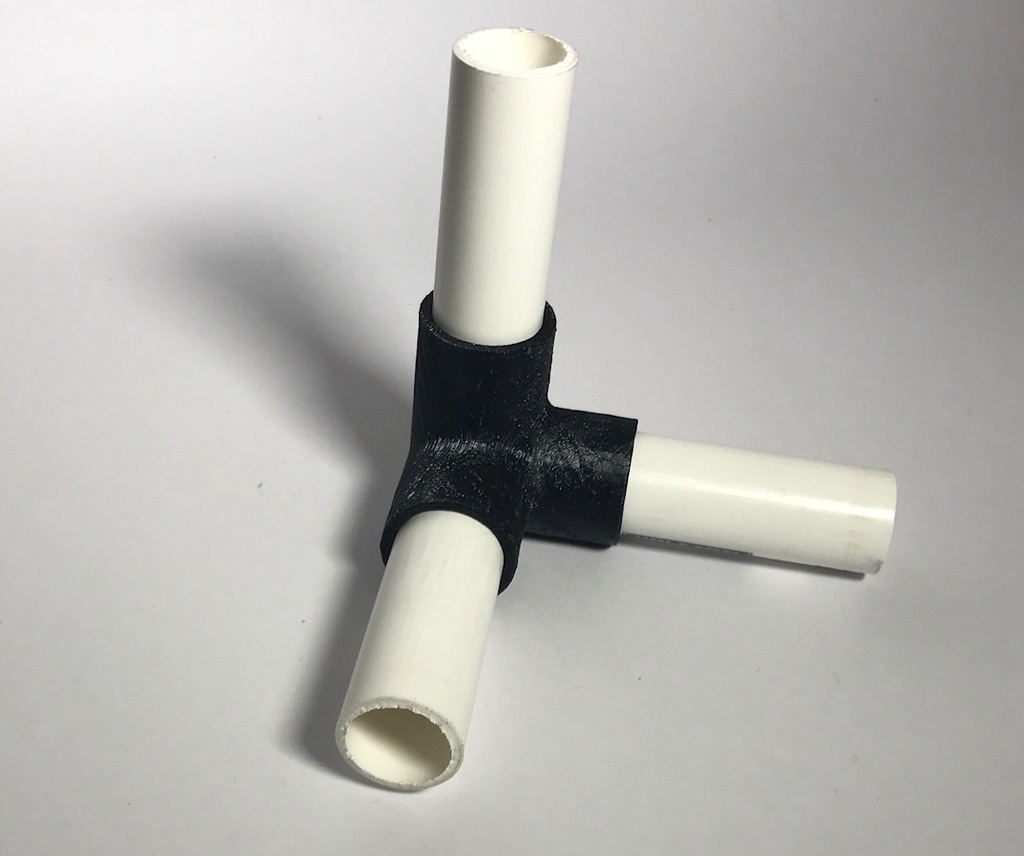 PVC Pipe TJoint/LJoint Adaptor by Rittai 3D Design Download free