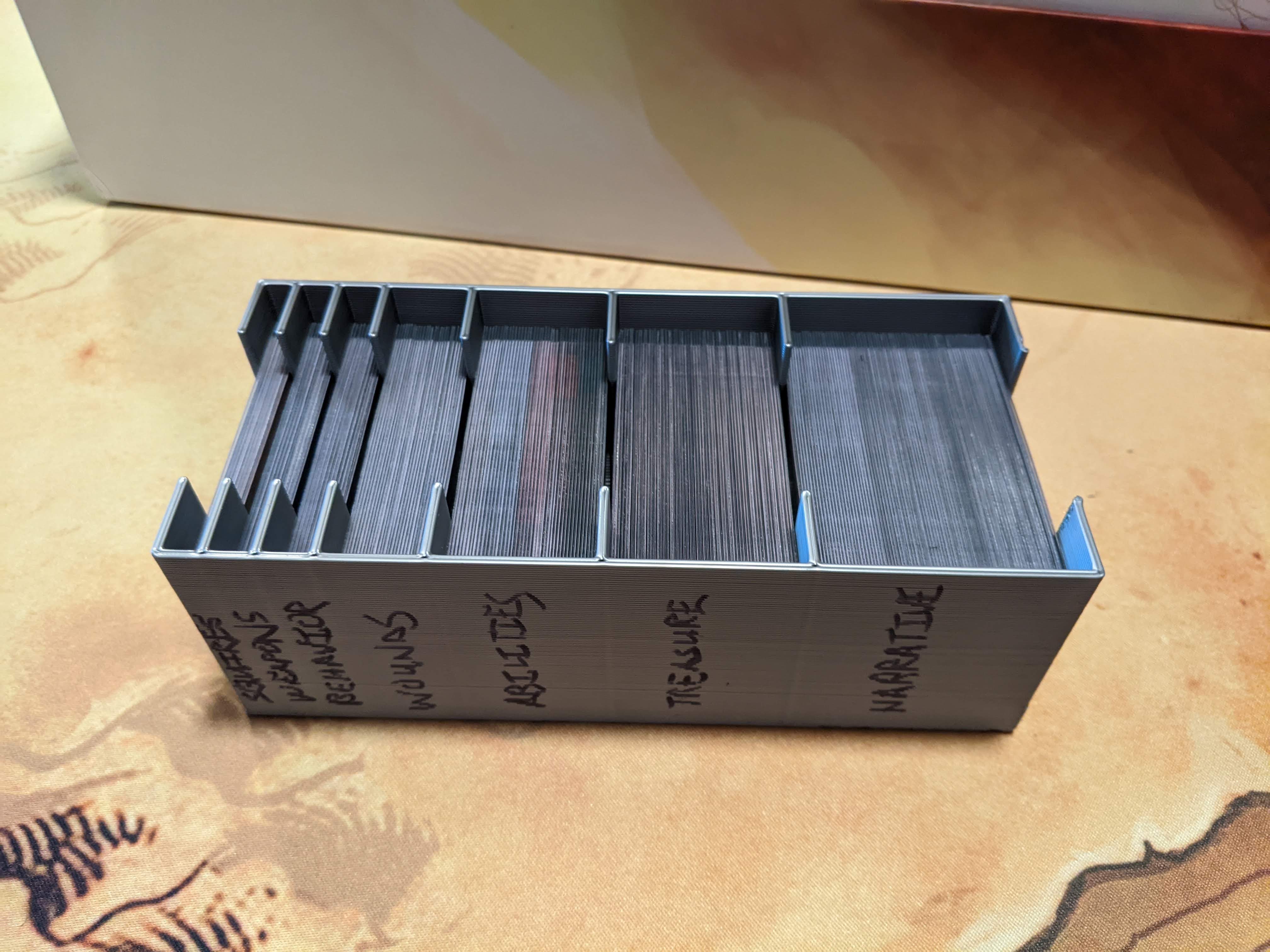 Bardsung retail box insert/organizer - sleeved cards by gameyspirits ...