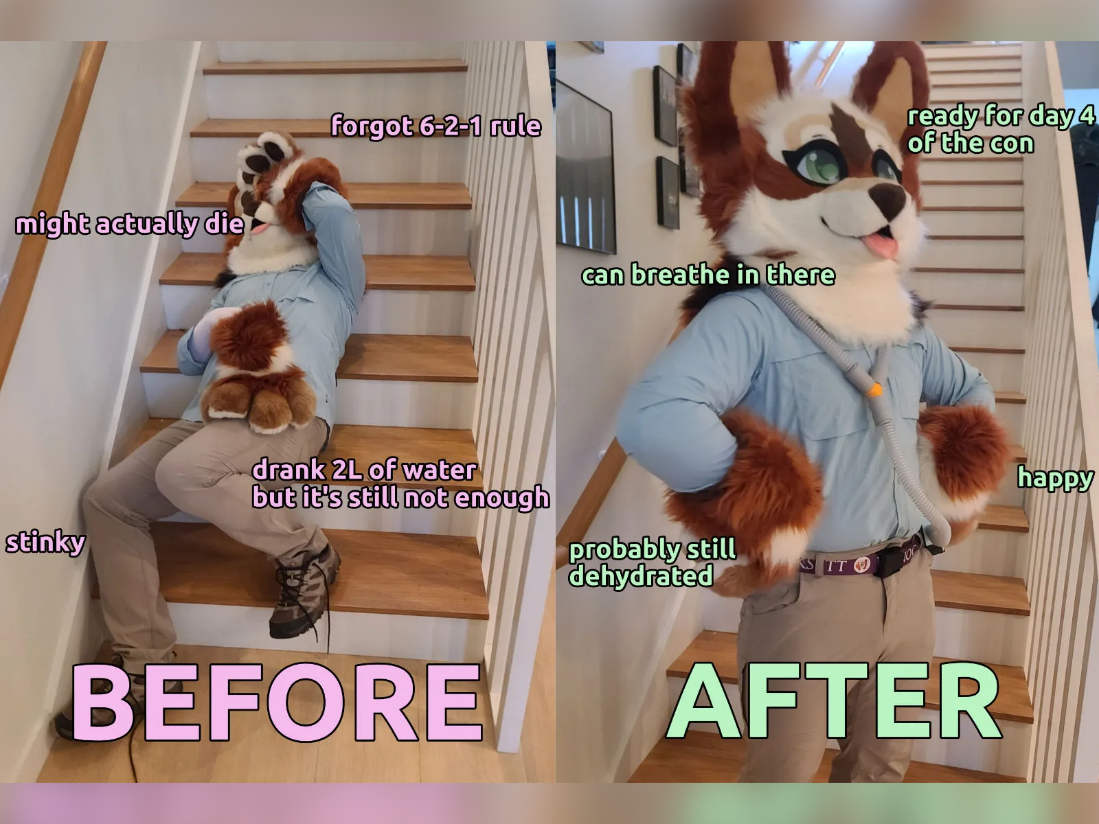 Fursuit/Mascot costume head cooling fan
