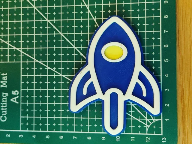 Rocketship Cake topper