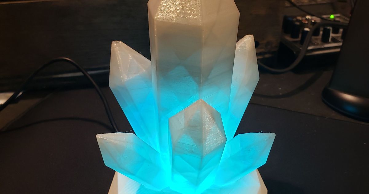 LED Crystal Cluster Lamp by The Artisan, Sir Anderson | Download free ...