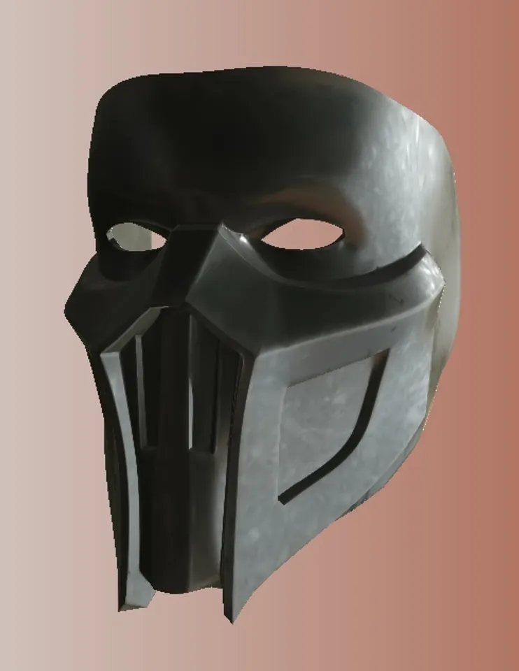 STL file noob saibot mask Version 2 🕹・3D print model to download・Cults