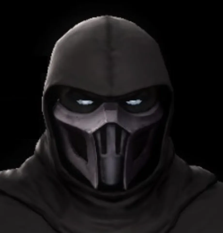 Noob Saibot mask from Mortal Kombat 11 - Darkness