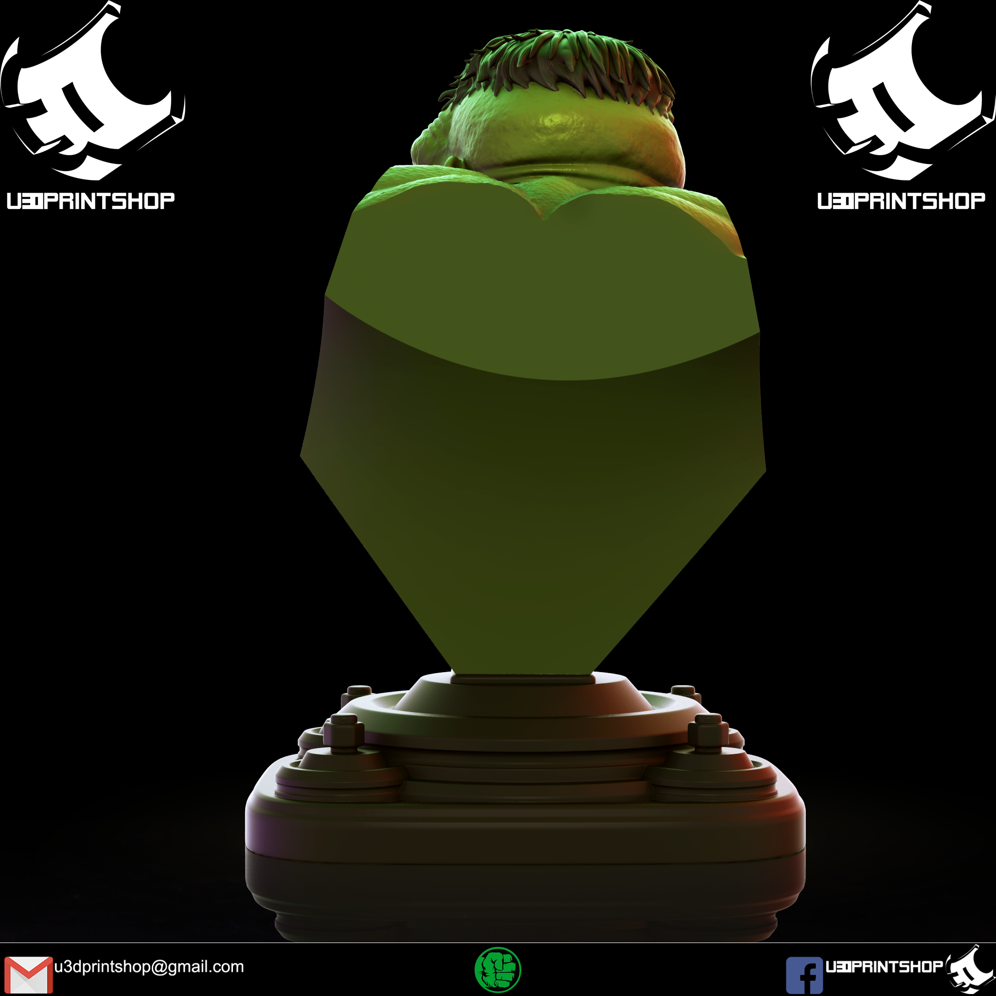 Miniatura 7 do modelo 3D hulk bust