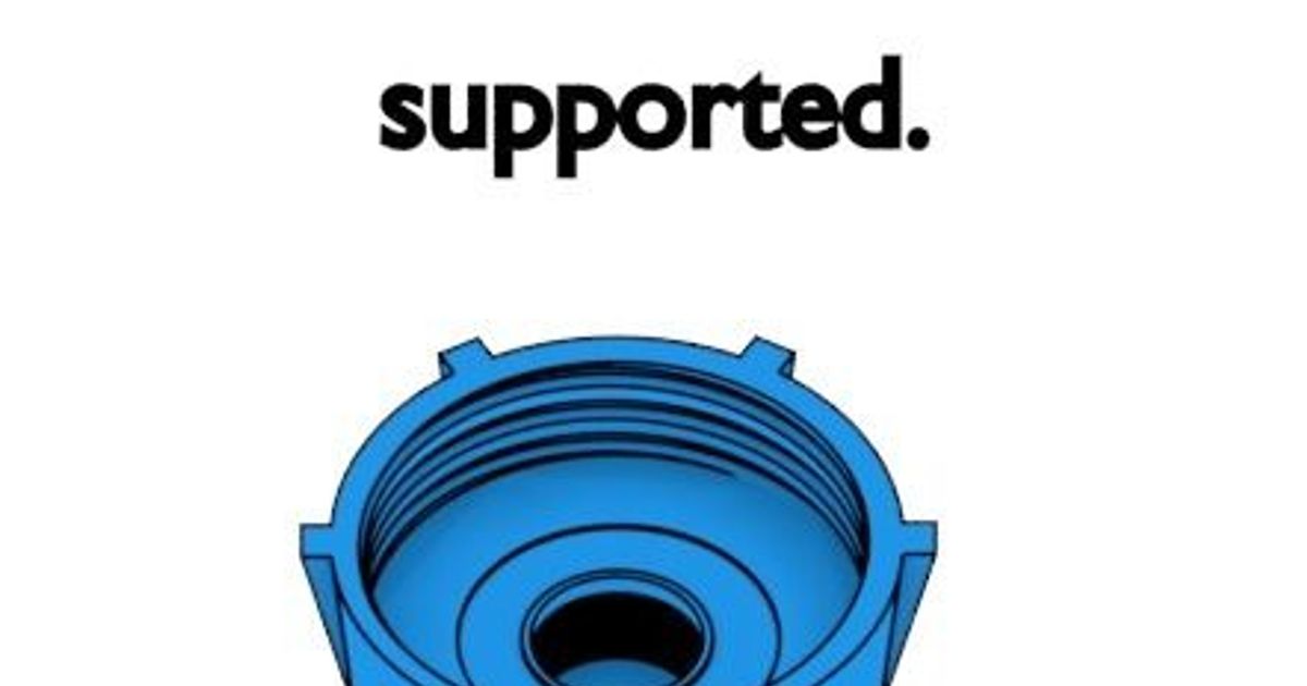 Oster Blender Bottom supported by SmilingImpact Download free STL