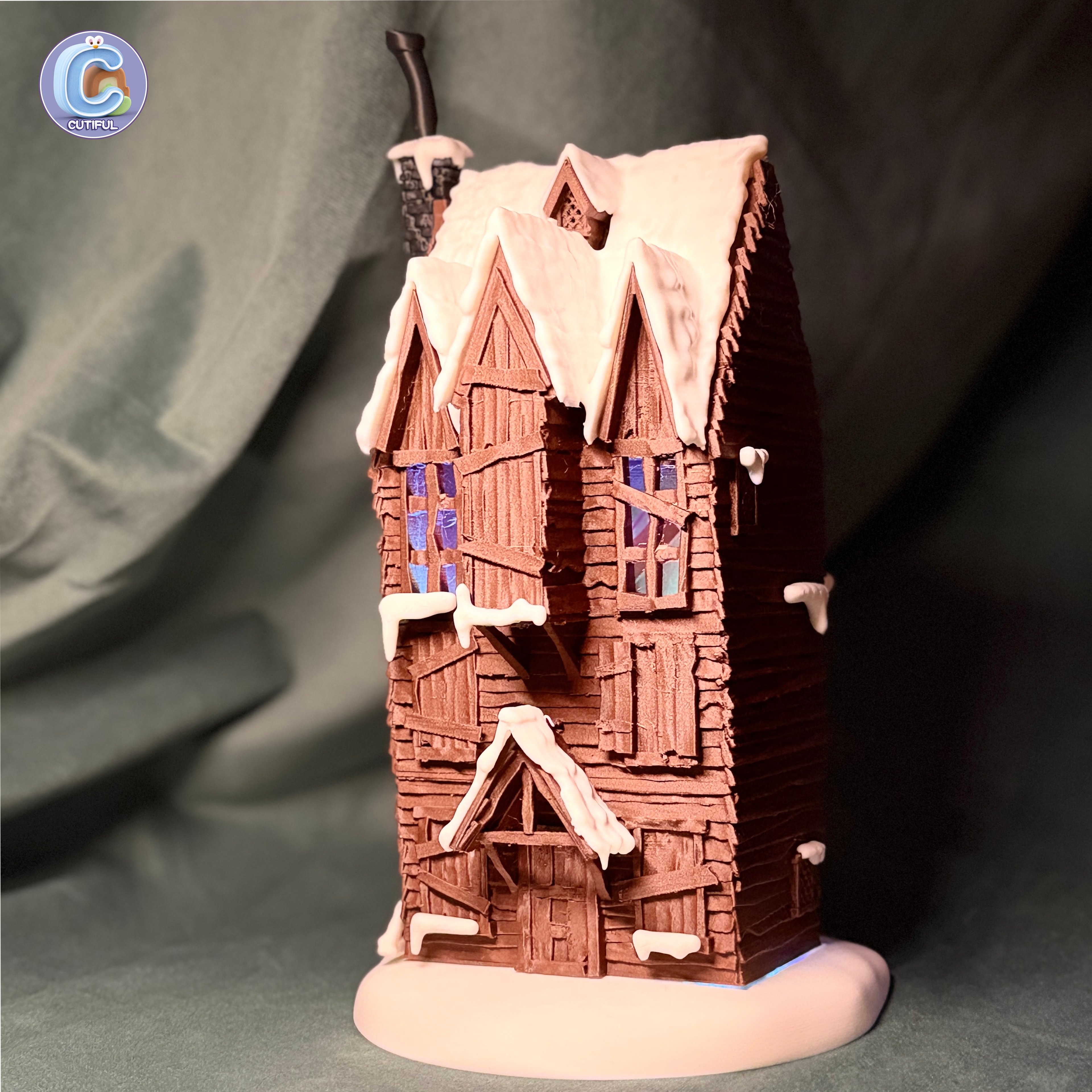 Shrieking Shack – No MMU -Harry Potter Haunted House – Multicolor – Wizard Village Diorama — thumbnail 14