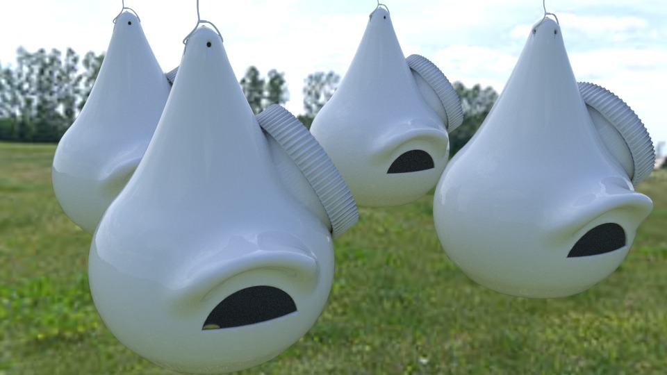 Purple Martin Gourd BirdHouse