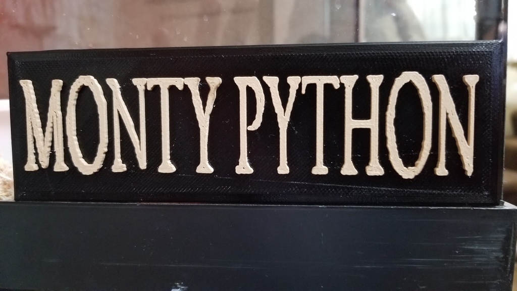 Monty Python Logo Sign by Kristofer Brozio | Download free STL model ...