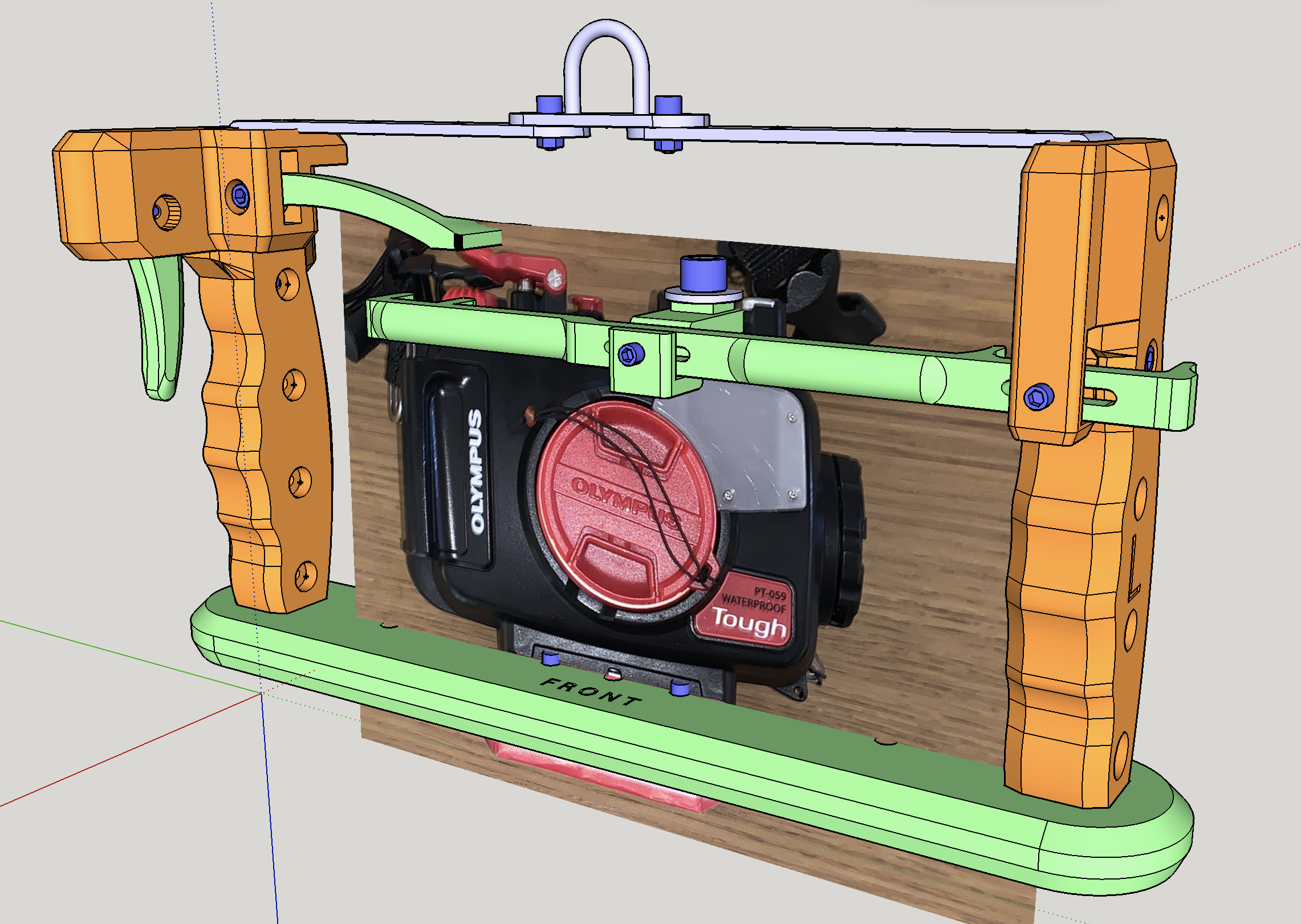 Diving Rig for Olympus TG-6 housing