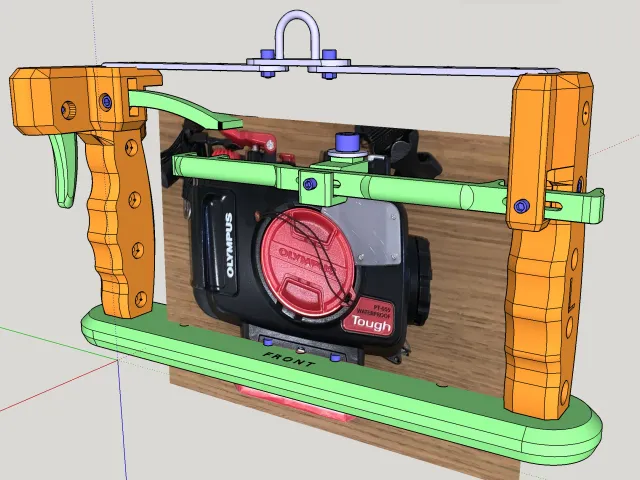 Diving Rig for Olympus TG-6 housing