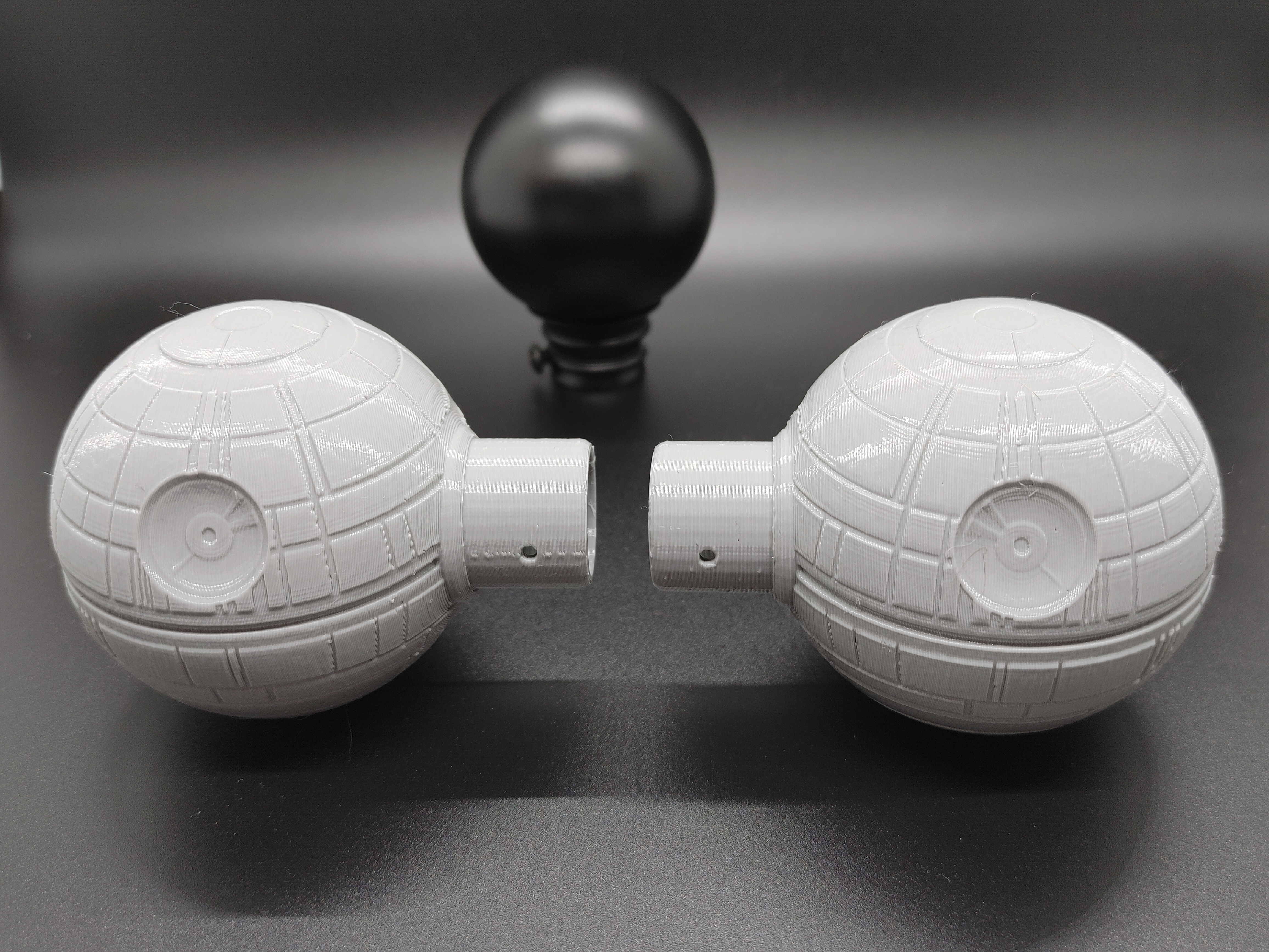 Death Star Curtain Rod Finials