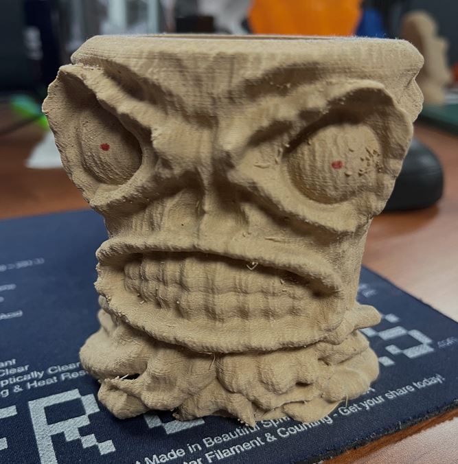 Angry Tiki Desktop Planter