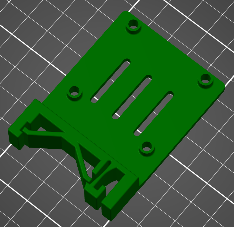 DIN Rail Mount for L298N motor control driver / double H-bridge