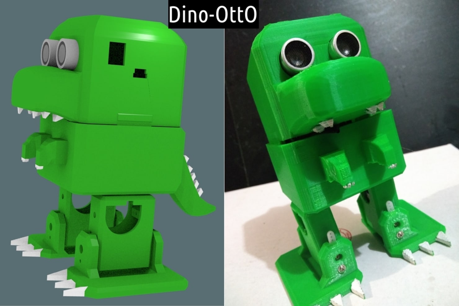 DinoOtto robot by Otto DIY Download free STL model