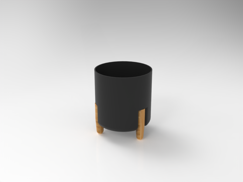 Planter Pot with 8mm Dowel