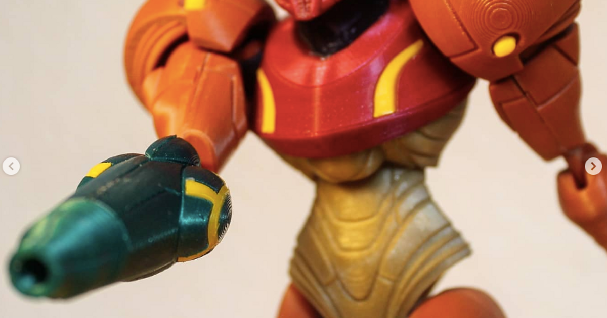 Samus from Metroid Articulated Figure by OpenFigure3D | Download free ...