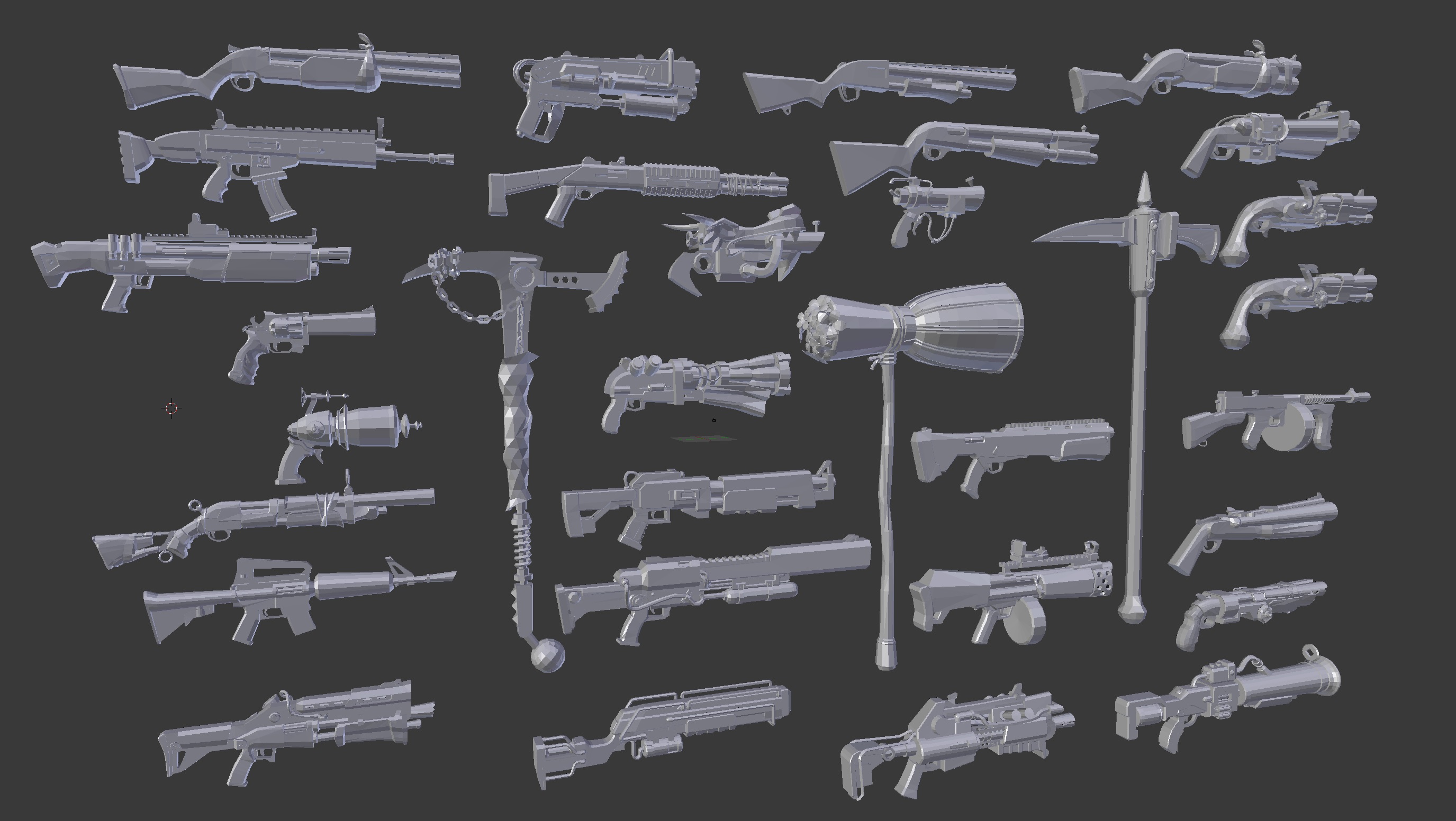 Fornite Assorted Weapons