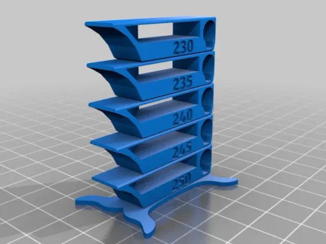 Compact PETG Temp Tower for Prusa MK3/S/+