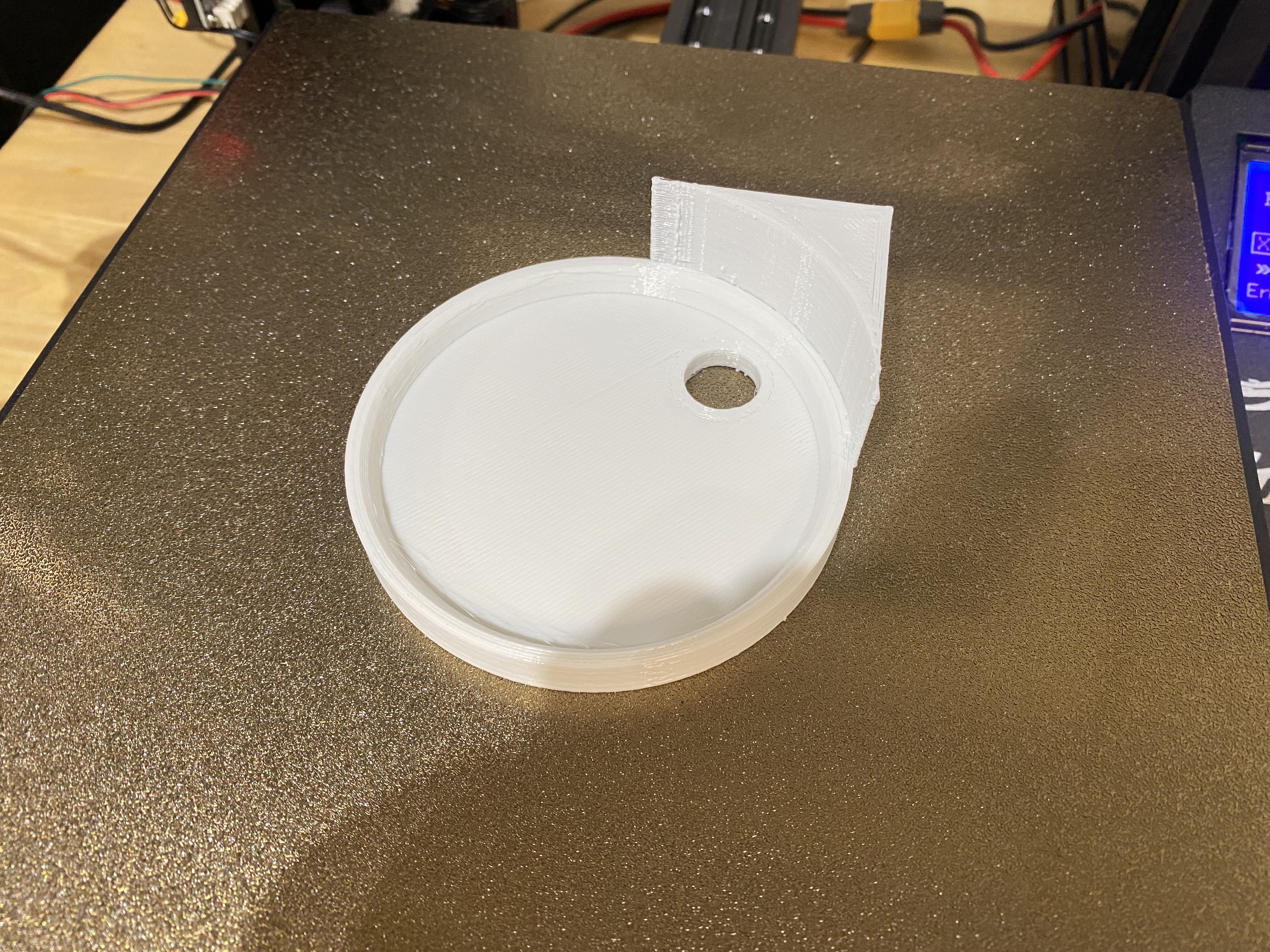 Corner Shelf with Cable Hole