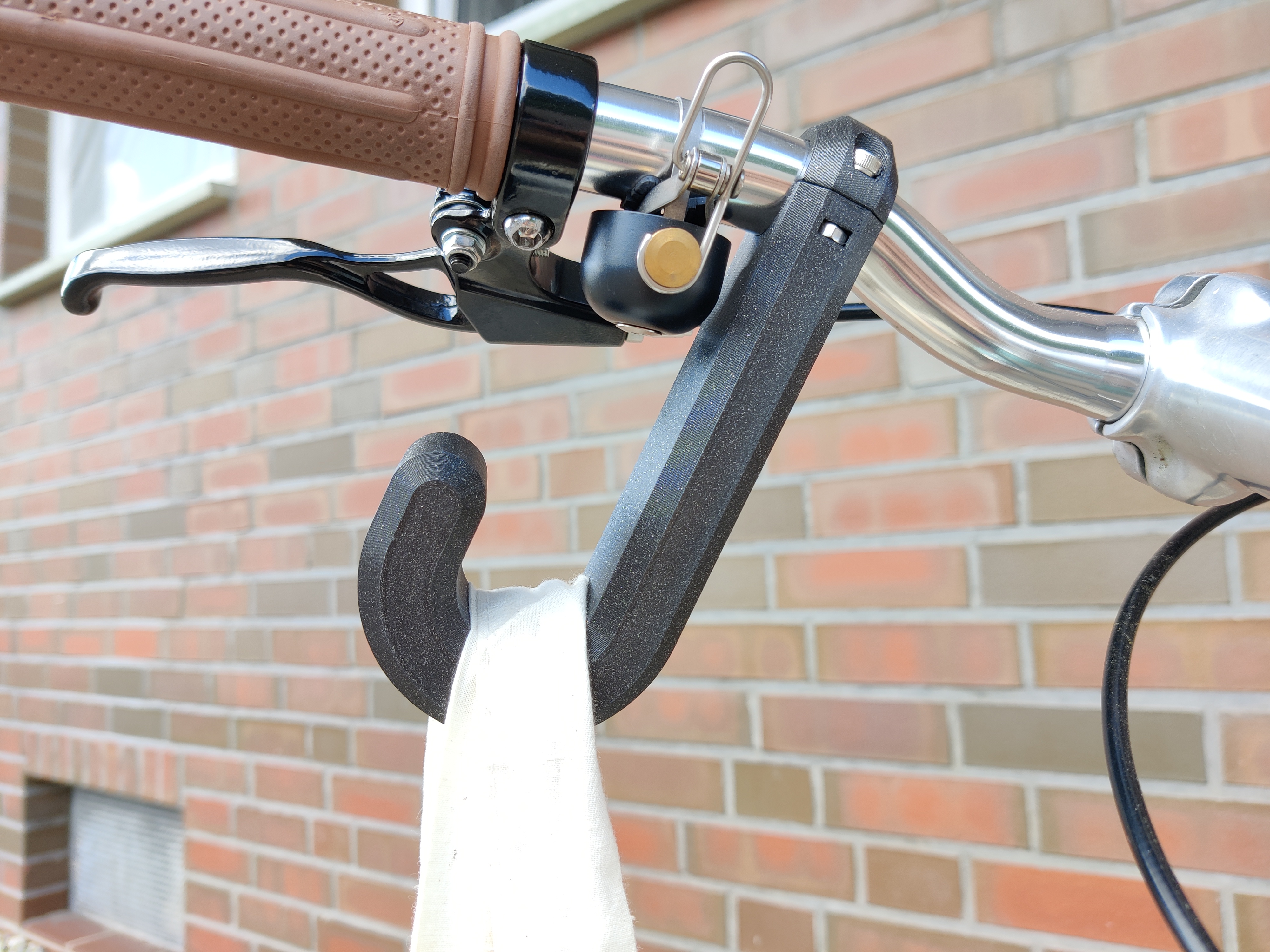 Bike Handle Bar Hook for Bags or Dog leashes