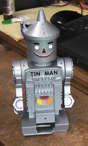 Scale walking "Remco" Tin Man robot