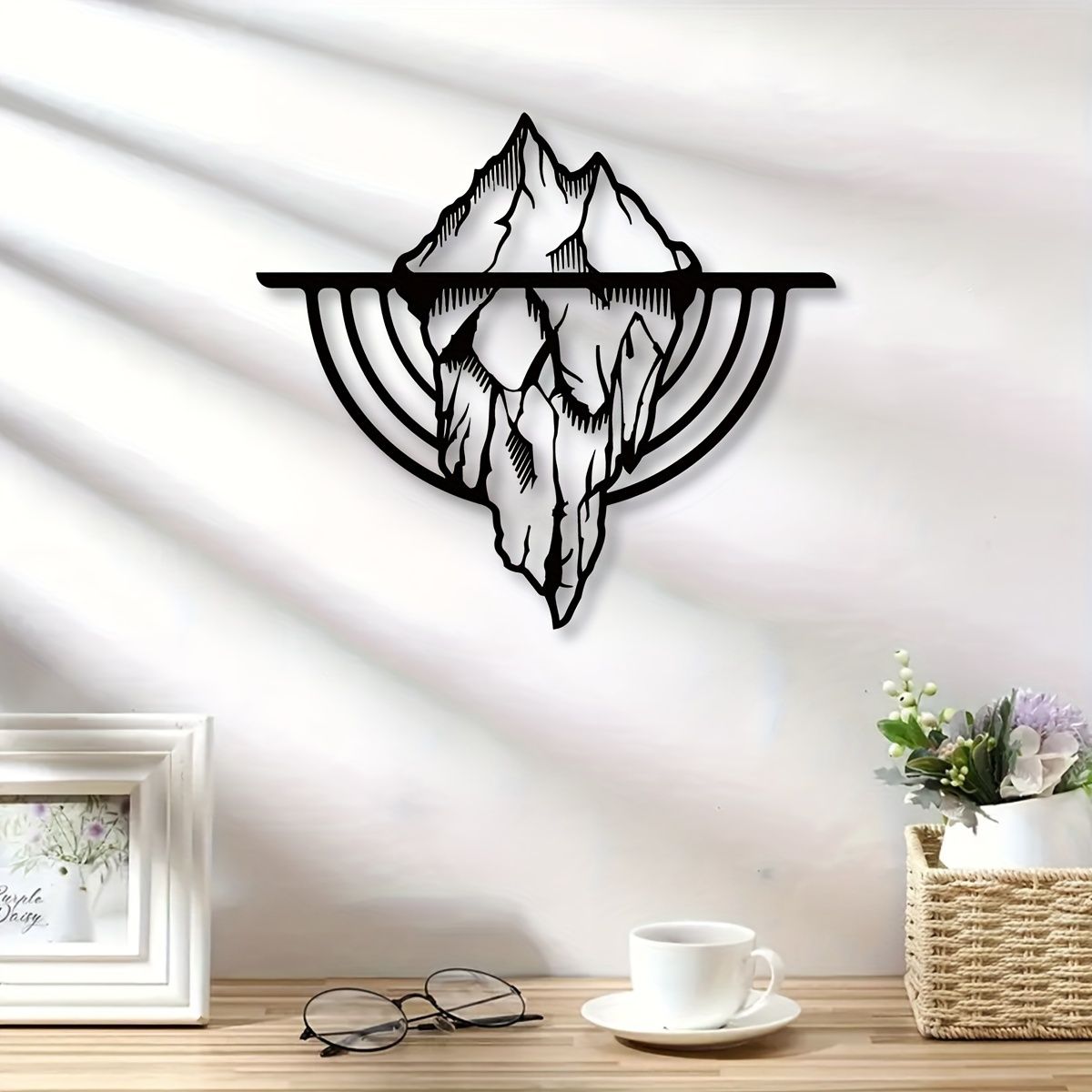 WallArt Ice Mountain