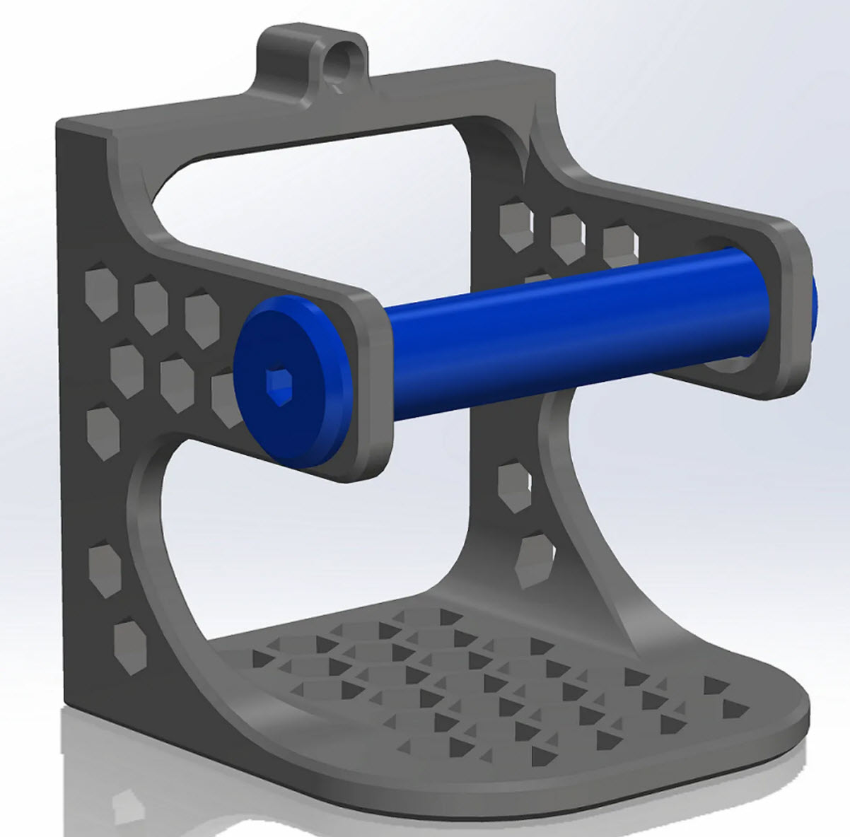 Solder Spool Holder With Magnet Cutouts for MEtal Plate Solder Stations