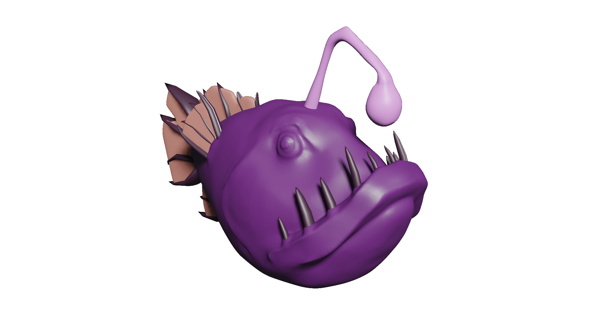 Sea Of Thieves Wrecker (Angler Fish) Mounted Fish