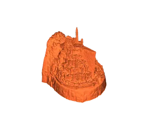 Minas Tirith Full scene 3D 3D model