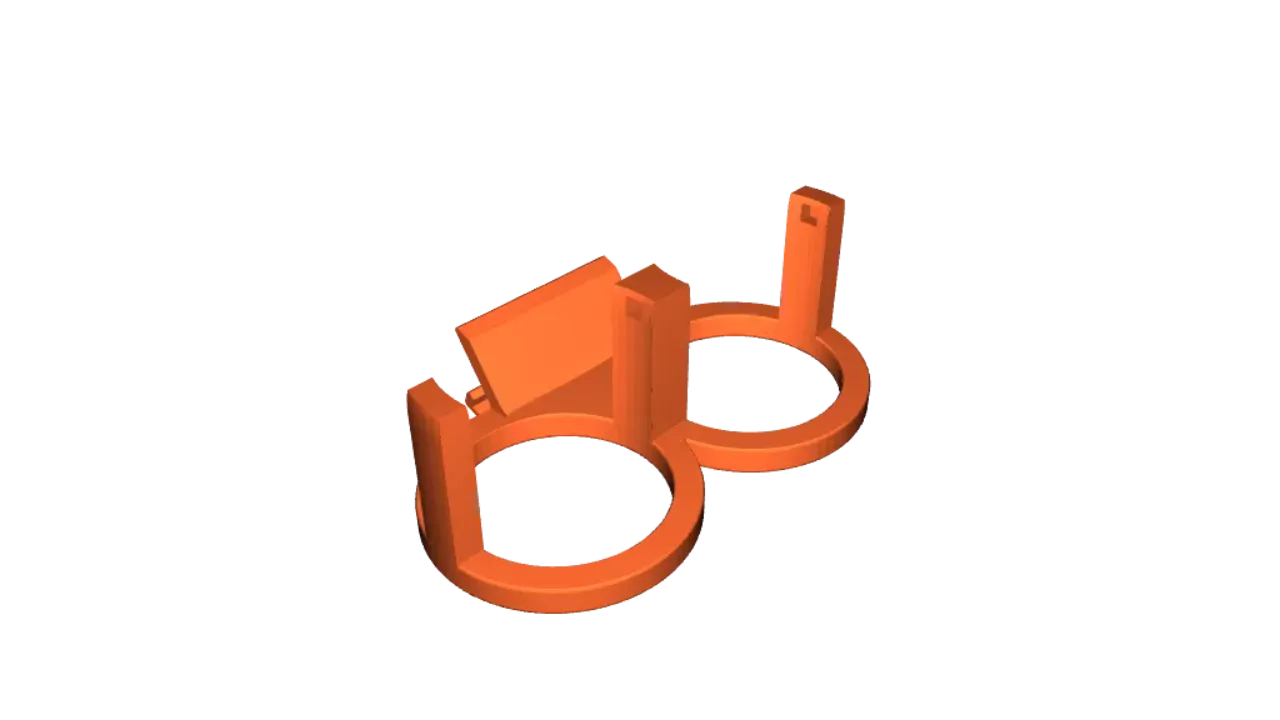 Saab 900 double cup holder by Otto Rasmussen | Download free STL