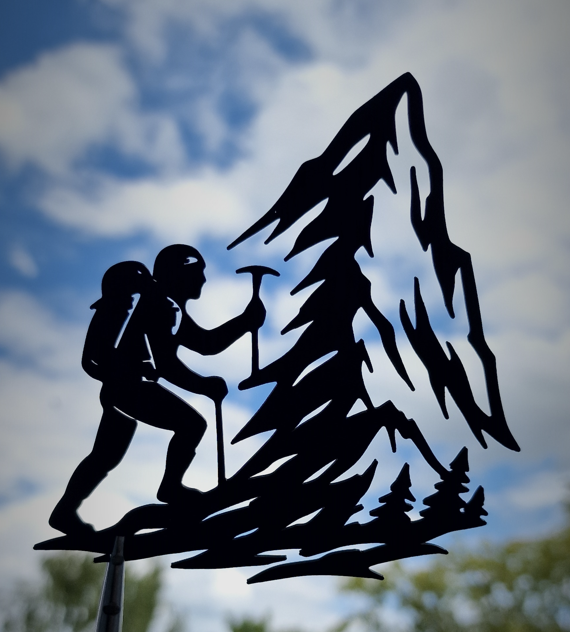 To the Summit – 2D Climber Silhouette