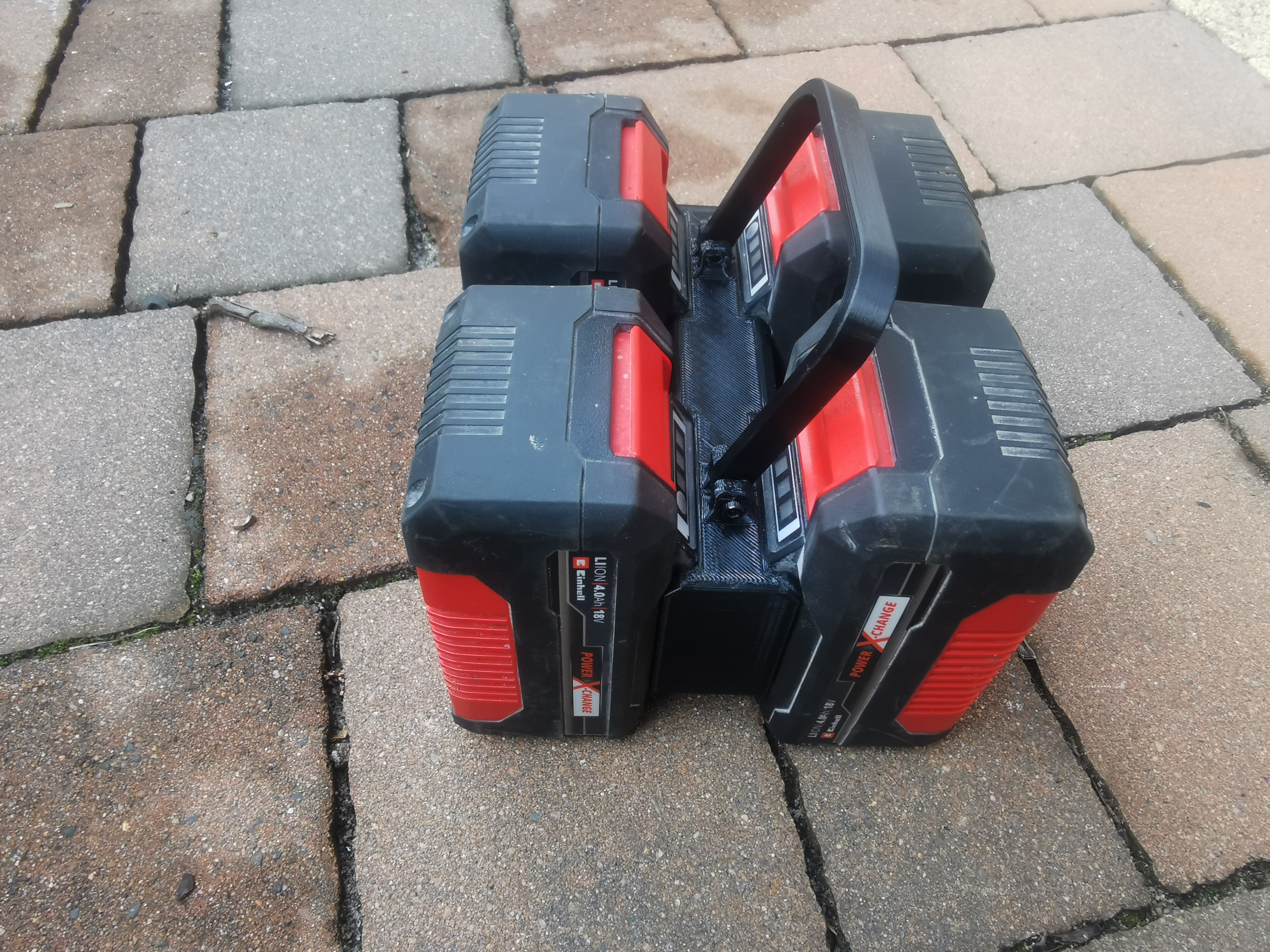 Einhell battery holder for 4 battery 18V PXC, PXC+