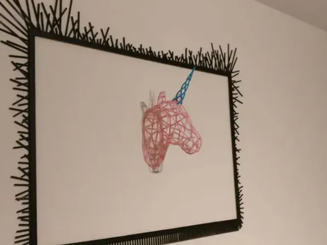 Unicorn mesh style trophy