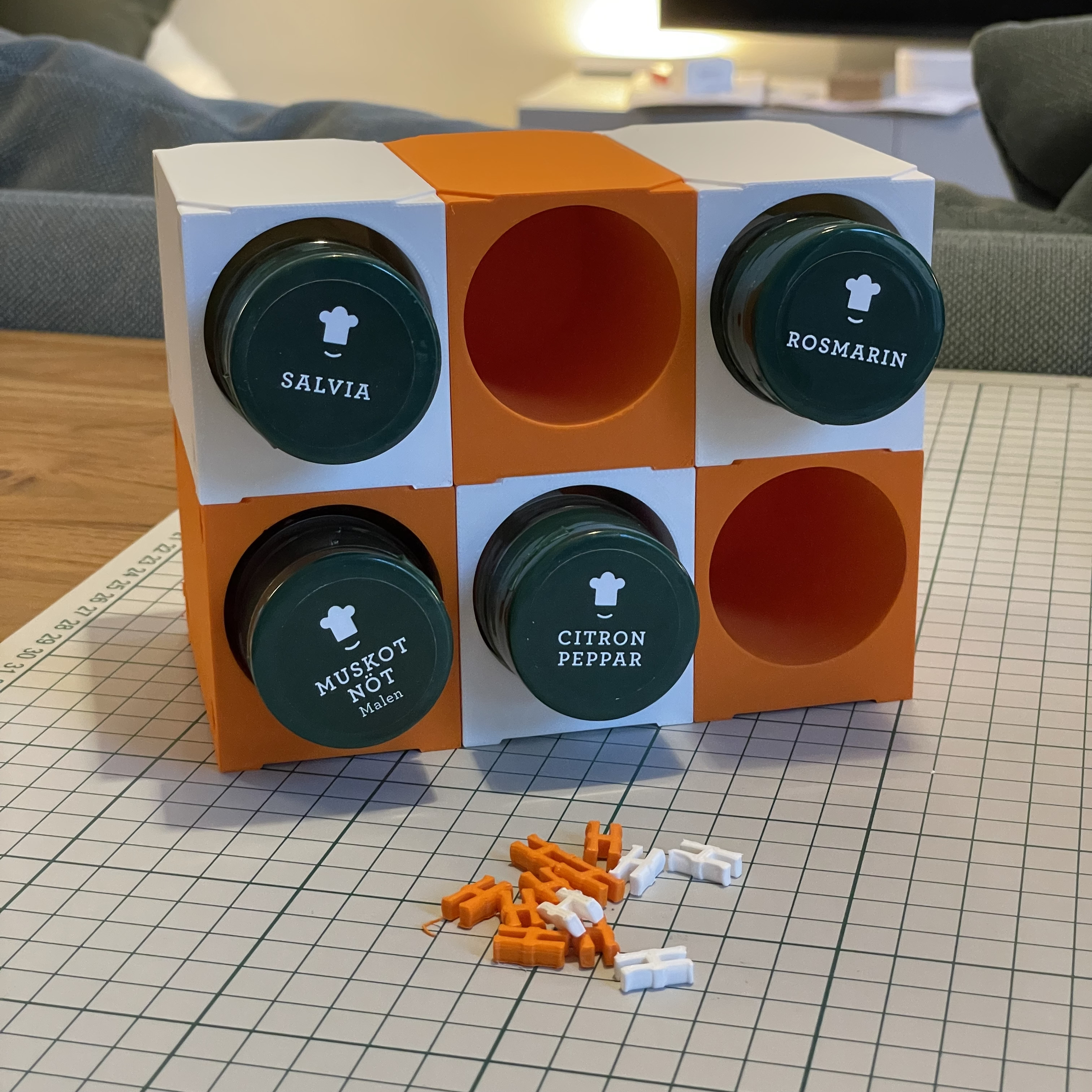 Miniatura 2 do modelo 3D Modular Spice Rack