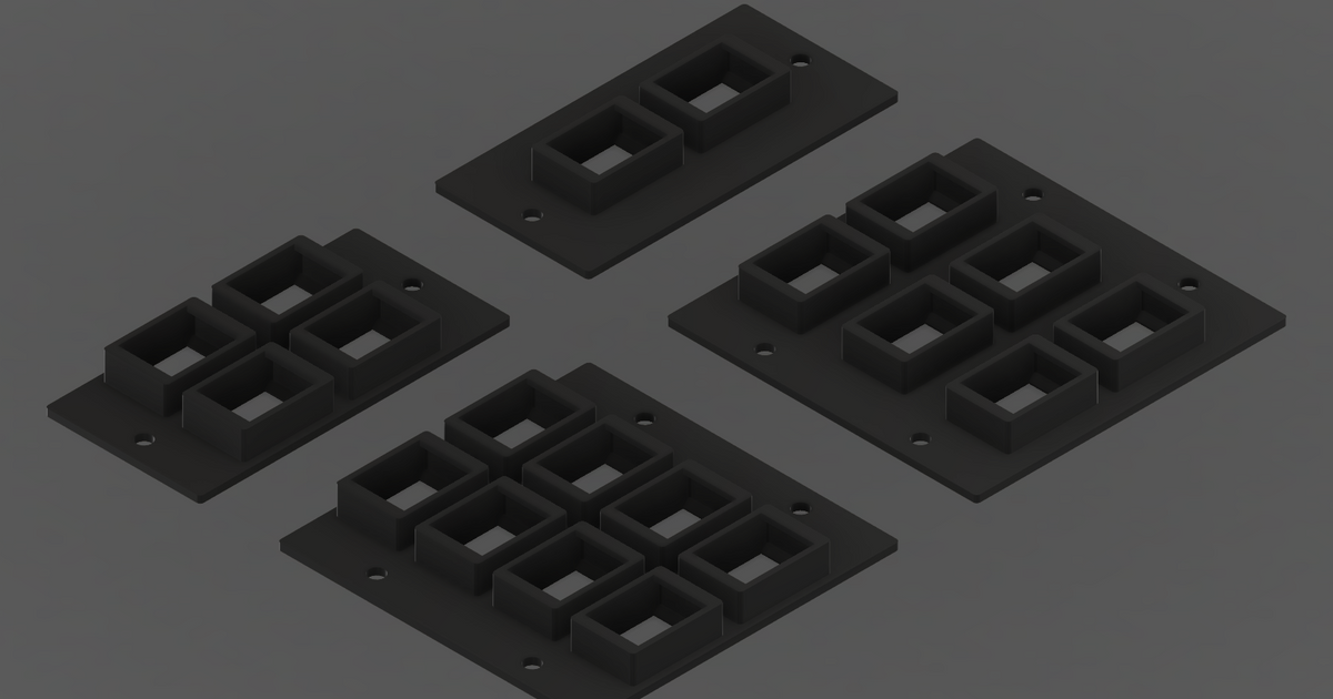 MP-1 Rack: Keystone 2U Rack Mount por orax | Descargar modelo STL ...