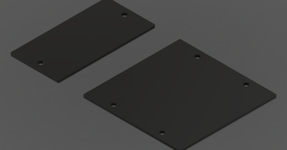 Mp 1 rack blank faceplate by orax download free stl model