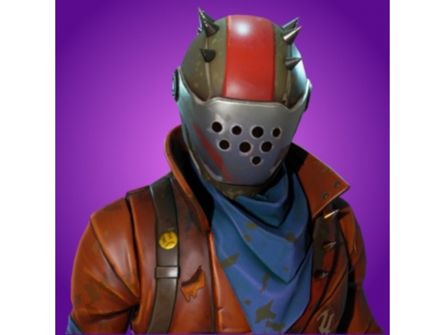 Fortnite Rust Helmet  "Visor Seperated"